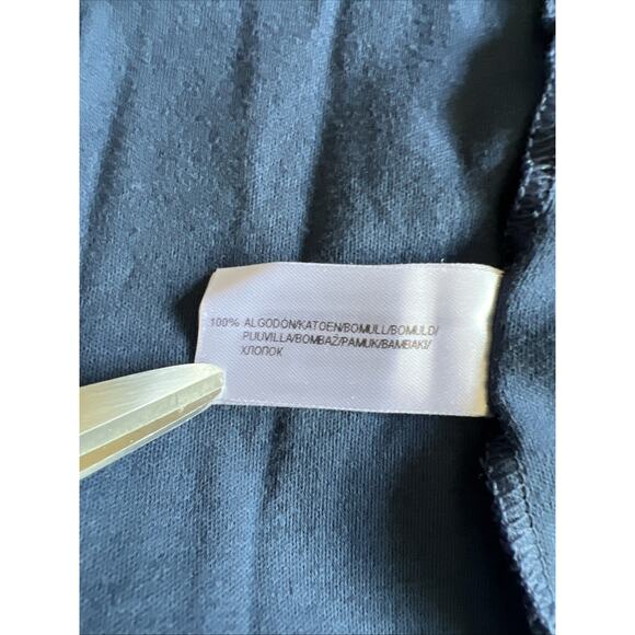 Calida Womens Medium Navy Blue 100% Cotton V Neck T-Shirt Sleep Shirt READ - Picture 10 of 12